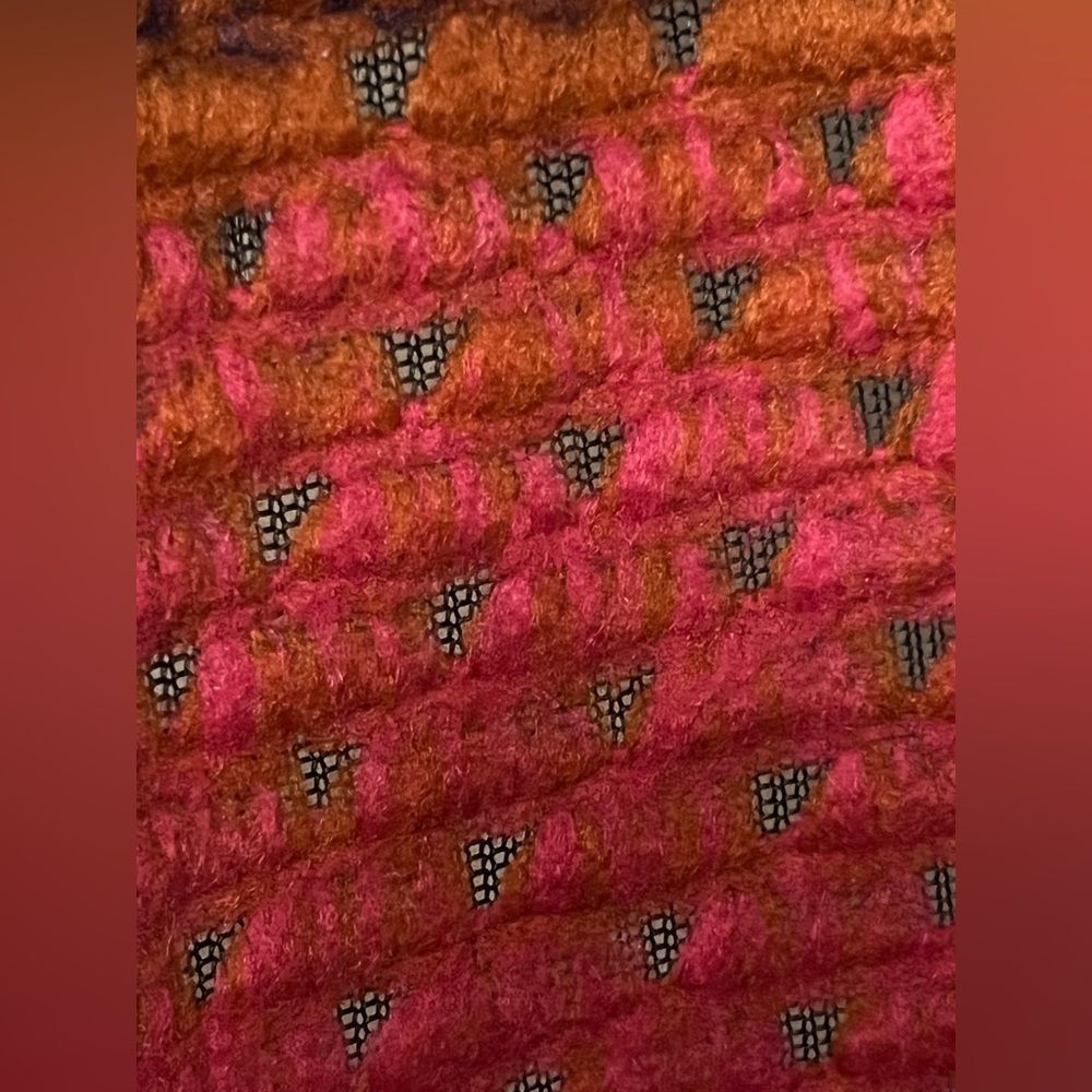Donna Salyer’s Pink & Purple Stripe Sweater Coat Size Small - Picture 8 of 13